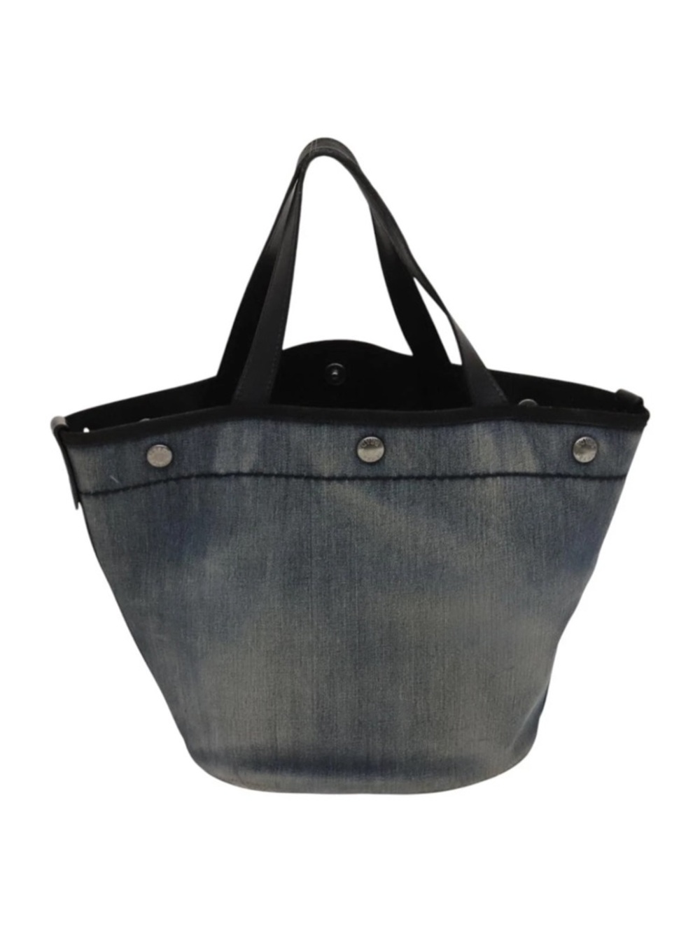 Authentic Prada Denim 2 Way Tote Bag w/ Removable Pouch - Picture 4 of 16